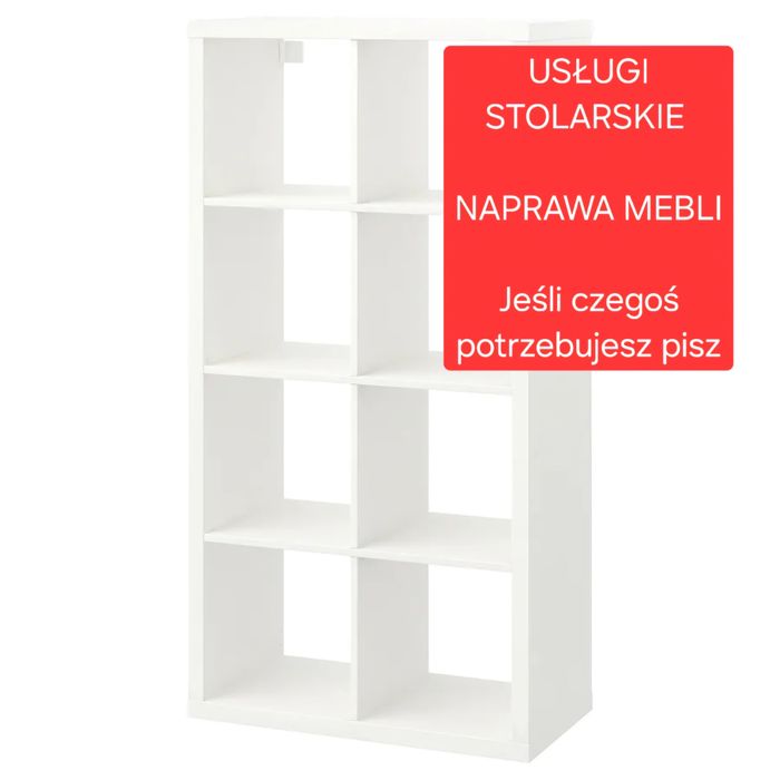 Meble białe regały szafki