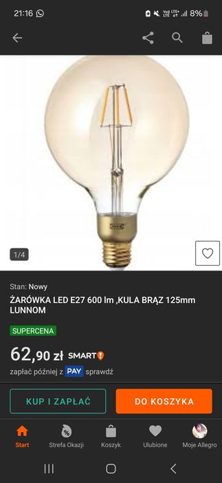 Żarówki 1 szt. 30 zł
