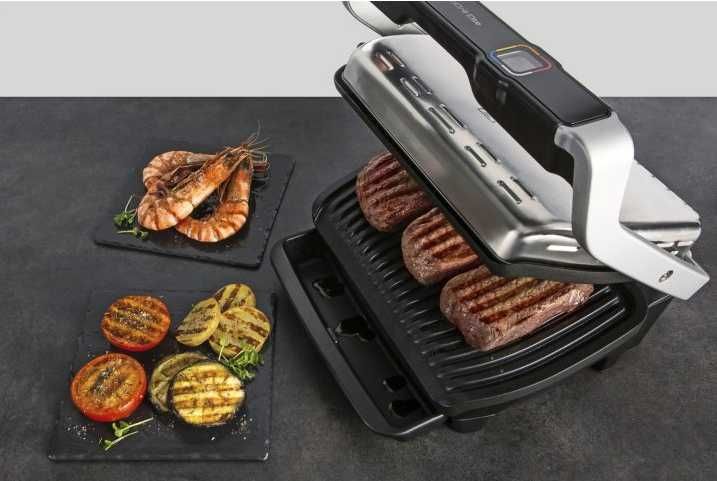 Електрогриль притискний Tefal/Тефаль OptiGrill Elite GC750D30 Новинка