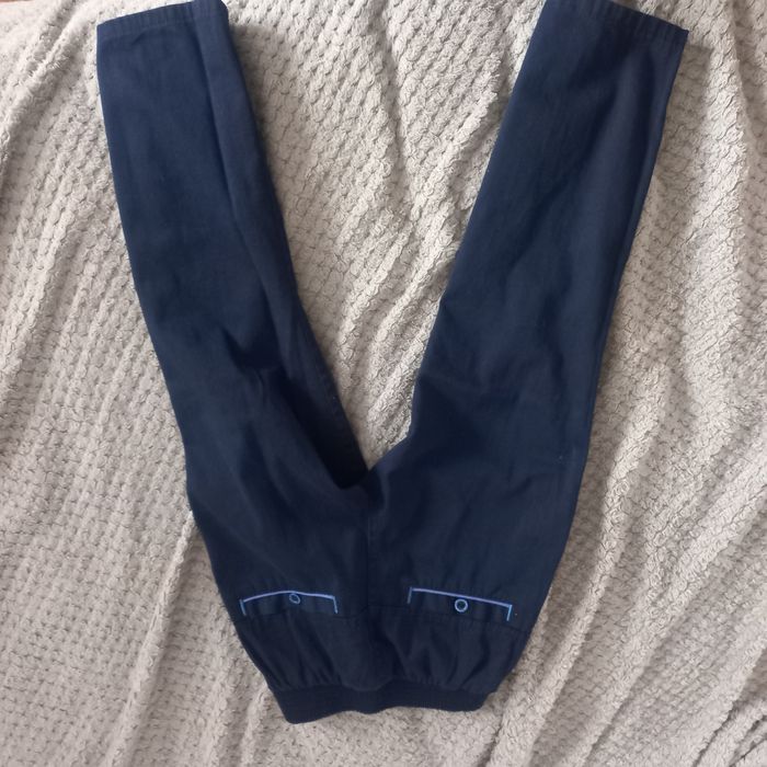 Spodnie eleganckie granatowe chłopięce 110