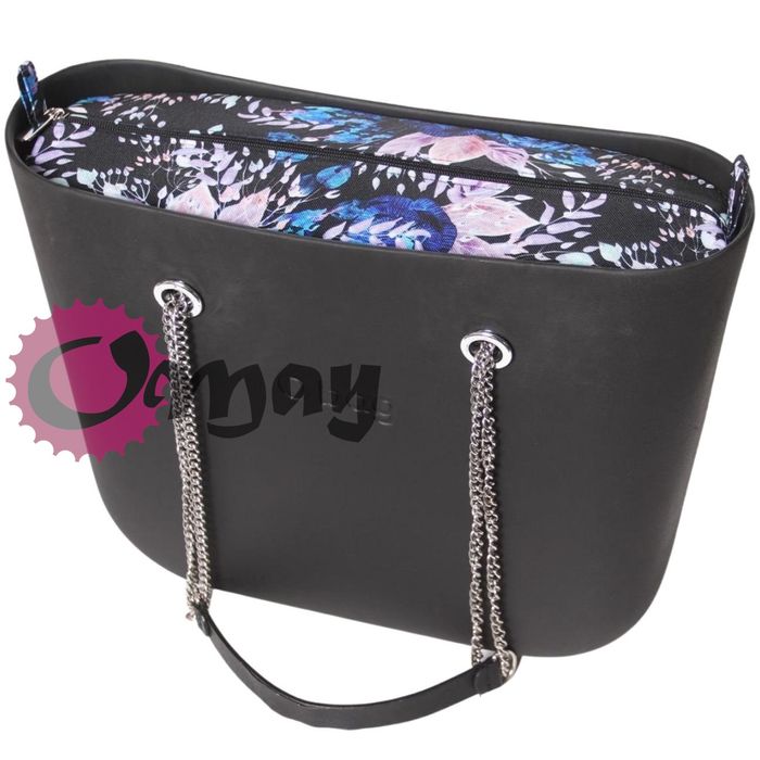 organizer do OBAG STANDARD kwiaty cudne błękitno pudrowe wkład oMay