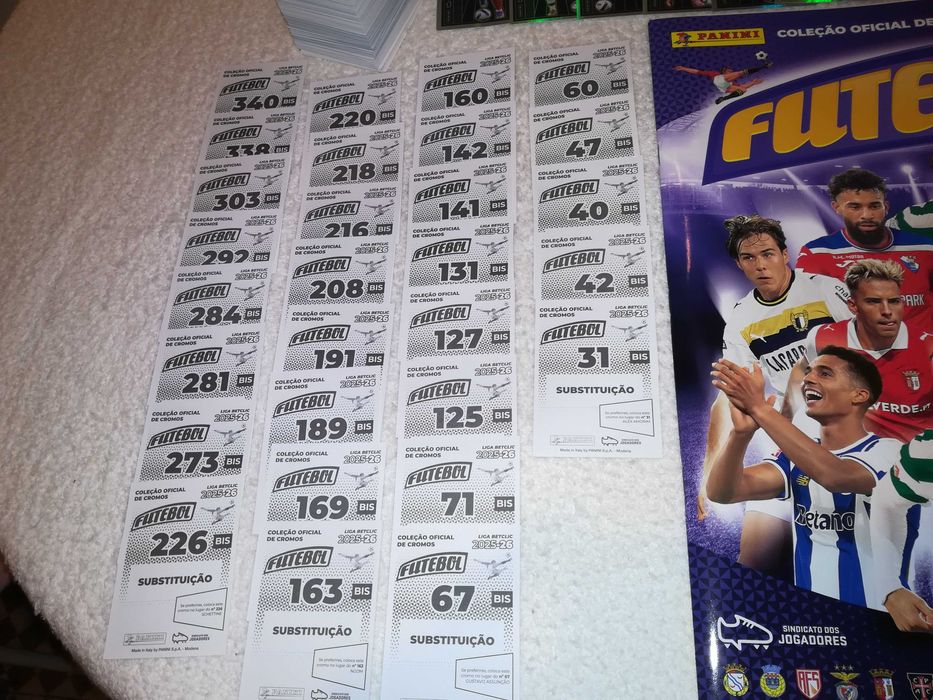 liga betclic 2025/26 (486 cromos + 29 bis + 11 premium) coleção completa