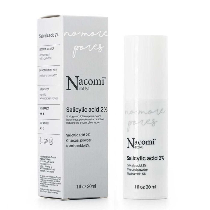 NACOMI Next Level Kwas salicylowy 2% Serum do twarzy na noc 30ml