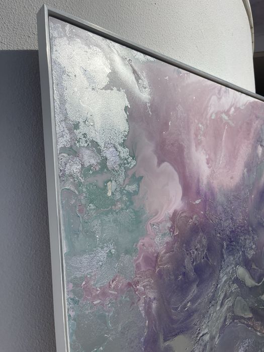 Quadro abstrato  — pintura  interiores