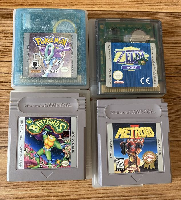 Nintendo GB/GBA: Pokemon, Zelda, Metroid, Megaman, Castlevania, Contra
