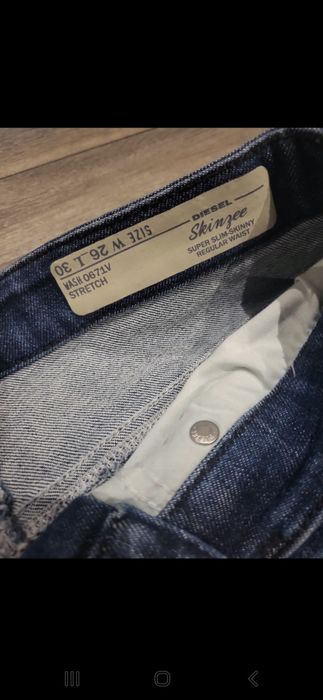 Spodnie jeansowe Diesel W26 L30