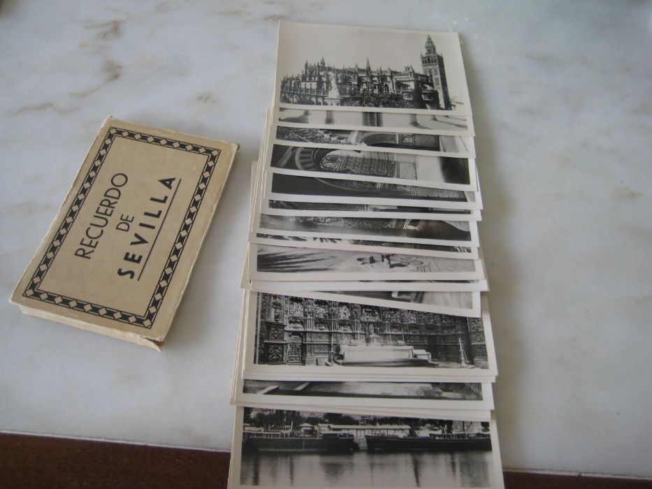 20 Postais preto e branco Sevilha, anos 1960