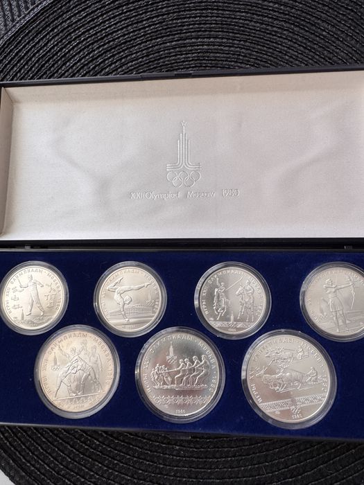 Monety srebrne Ruble Olimpiada Moskwa 1980r