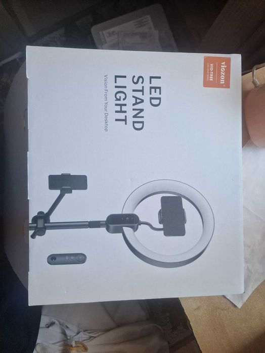 Lampa pierścieniowa LED ze statywem zmienna temperatura