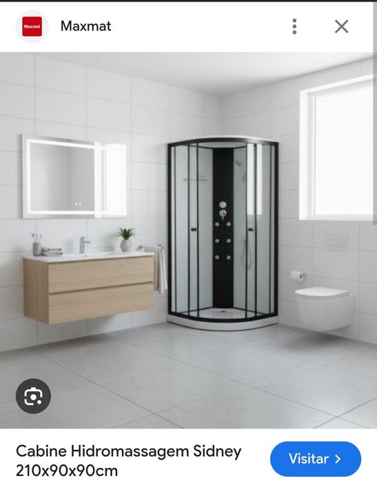 Vendo  Cabine Hidromassagem Sidney 210x90x90cm