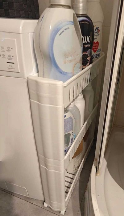 Plastikowy Wózek na Kółkach do Łazienki Biały