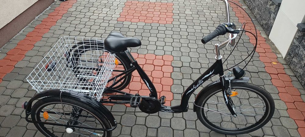 Rower trójkołowy DAWSTAR Sewilla 24 cale czarny.