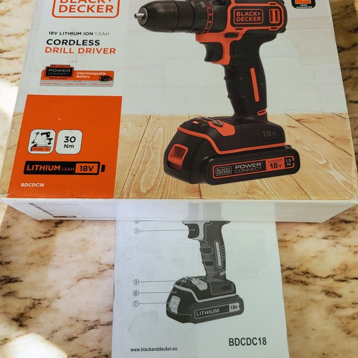 Wkrętarka  Black & Decker 18v BDCDC18