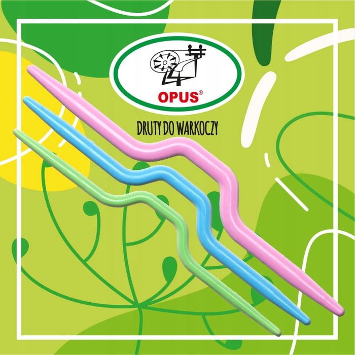 Plastikowe druty do warkoczy Opus, 3 szt.