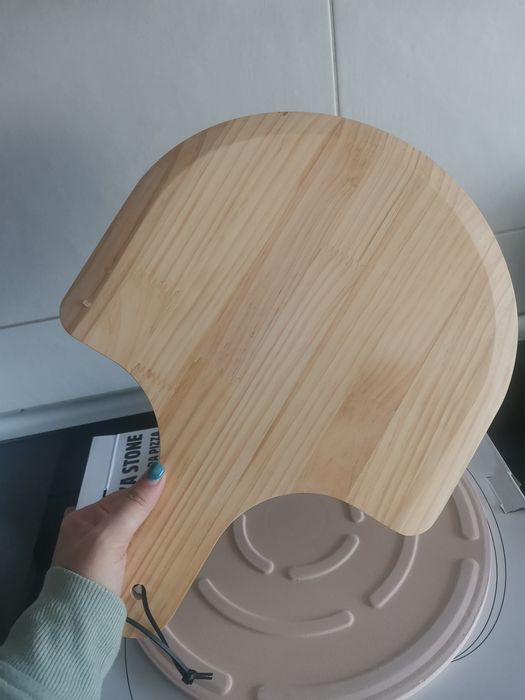 Conjunto pedra para Pizza + Pá de madeira