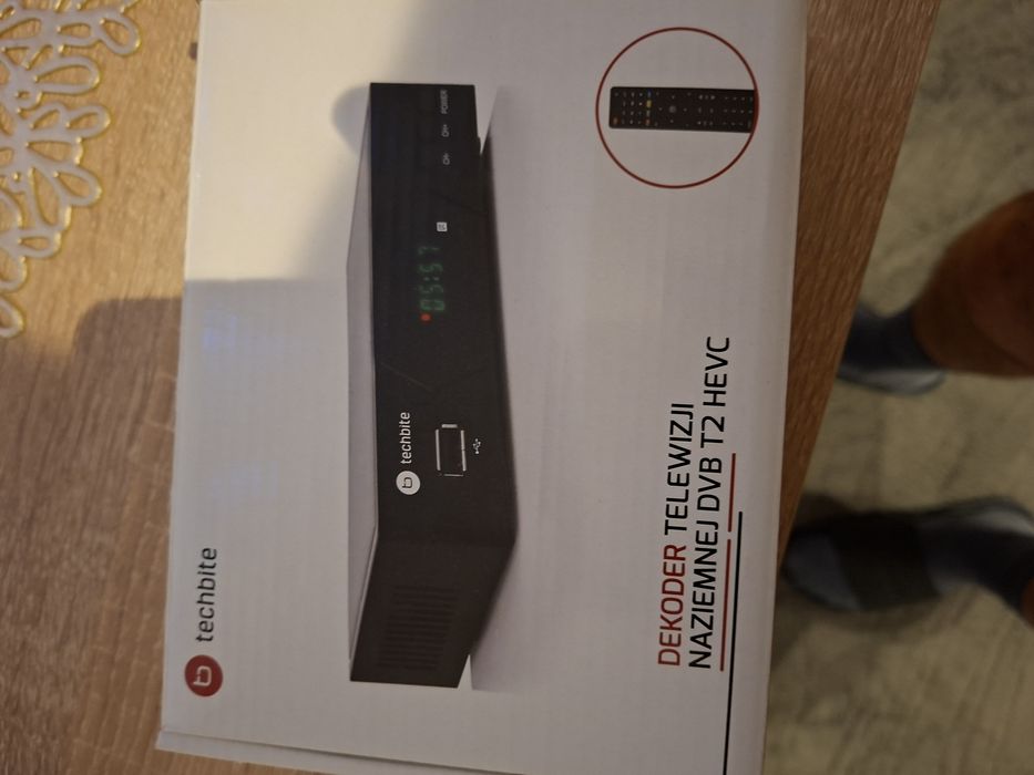 Dekoder telewizji naziemnej techbite DVB T2HEVC