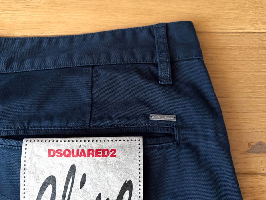 Dsquared2 Męskie Bojówki Sexy Cargo Pants Granatowe 54
