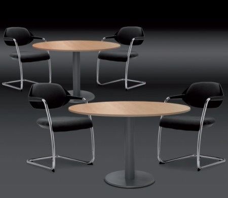 Mesa Redonda para Sala de Reunião 1100x750mm Melamina (Nova)