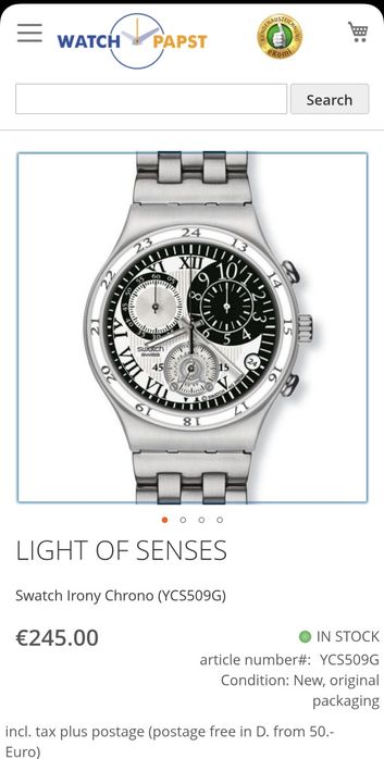 Swatch Light Of Senses