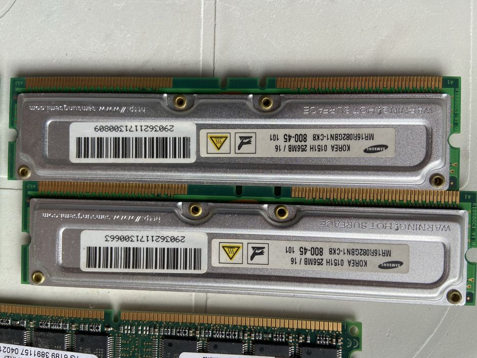 Memorias Ram antigas