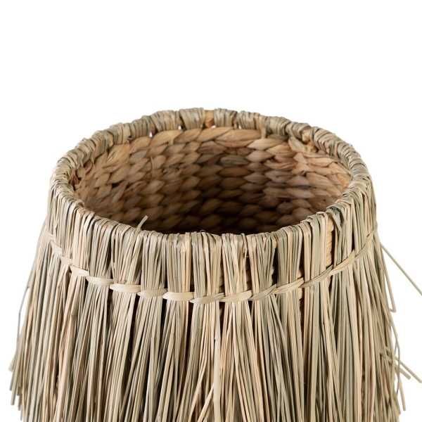 Vaso 23 x 23 x 82 cm Natural Fibra natural - NOVO