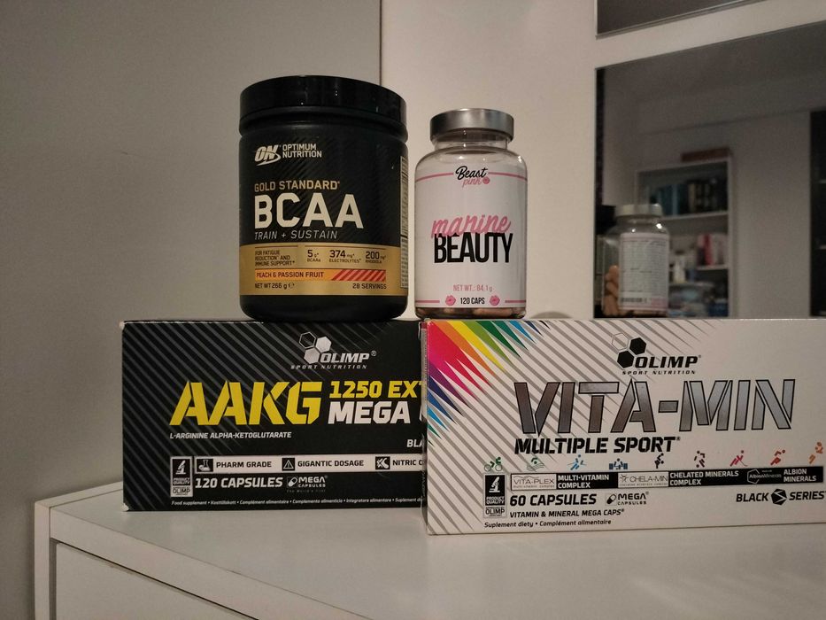 Sprzedam BCAA, AAKG, witaminy i kolagen