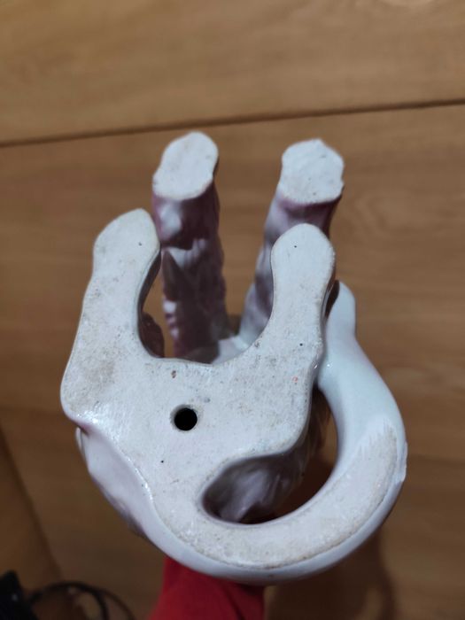 Estatueta de Porcelana – Galgo Afegão – 20 cm – Com Defeito