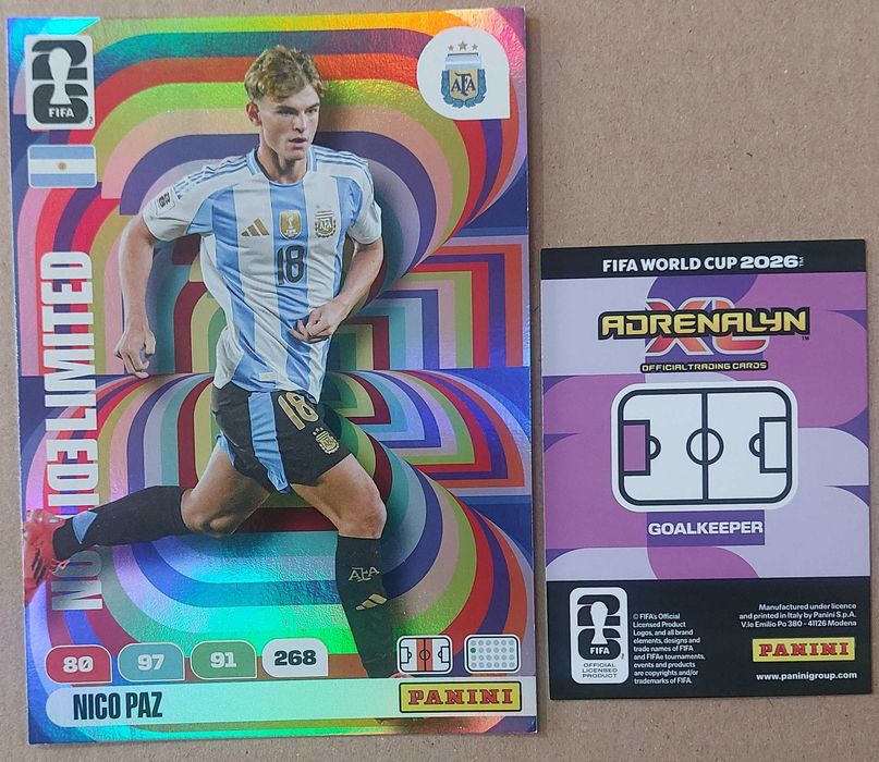 Panini Adrenalyn Fifa 2026 - Cartas Limited Edition XXL - Escolha as suas faltas