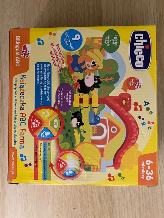 Książeczka ABC Farma Chicco NOWA prezent na roczek