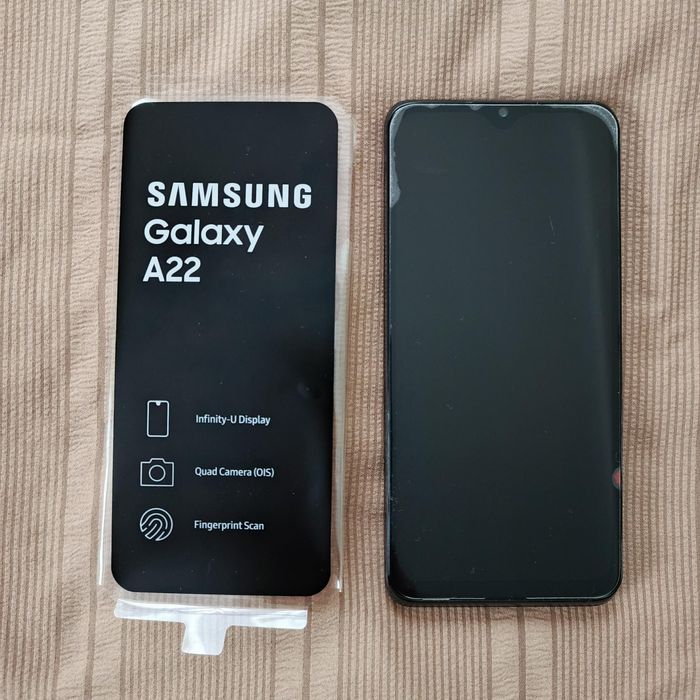 Смартфон Samsung Galaxy A22 4/64Gв в подарунок 2 чохли