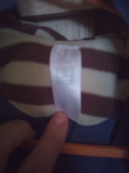 Welurowy bardzo ciepły kombinezon rozmiar 68