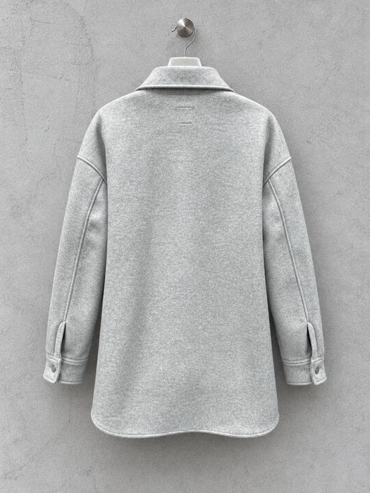 Жіноча сорочка-куртка H&M M/L oversize, сіра
