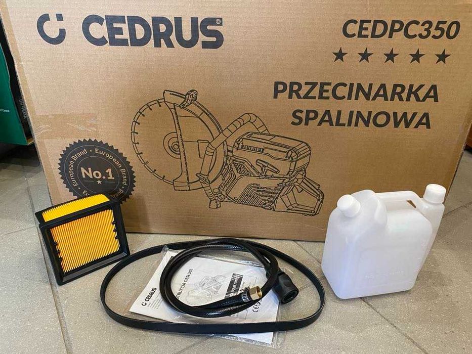 Przecinarka spalinowa Cedrus PC350 do betonu 4,8kM + TARCZA GRATIS