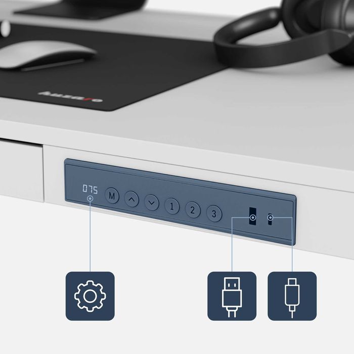 Biurko elektryczne 120x60 | WYGLĄDA JAK NOWE |