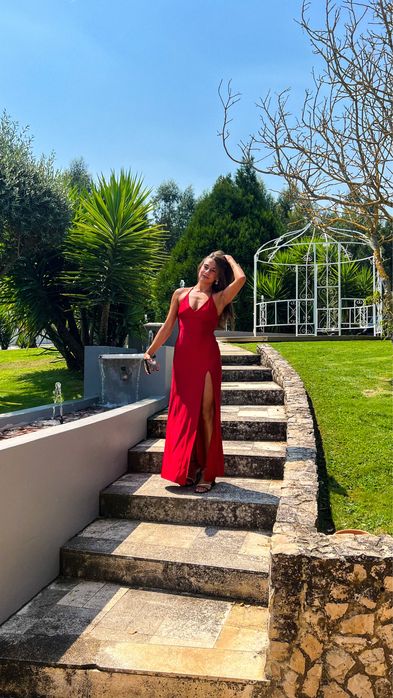 Vestido festa vermelho