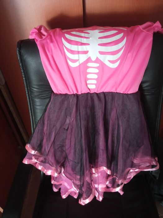 Fato Halloween /carnaval Esqueleto
