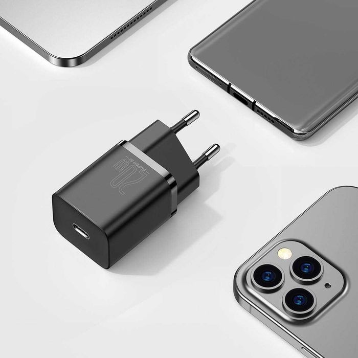 Baseus Super Si 1C Ładowarka sieciow 20W USB C +Kabel iPhone Sklep Wwa