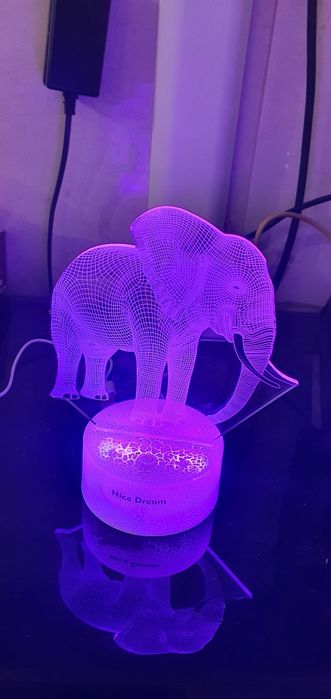 Candeeiro 3D rgb