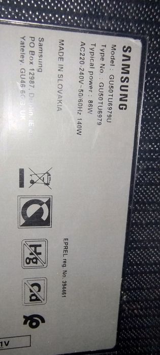 Samsung GU50TU6979U moduły