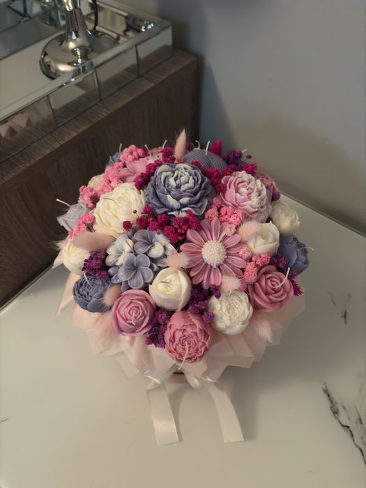 Flower box świece sojowe