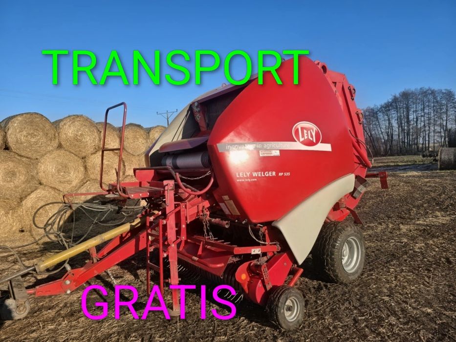 Prasa Lely RP 535 welger pasowa presa zmiennokomorowa siatka transport Gratis