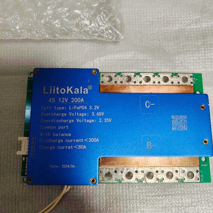 Плата захисту BMS LiFePO4 LiitoKala 4S 12V 200A