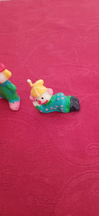 Quatro mini velas/palhaços, vintage