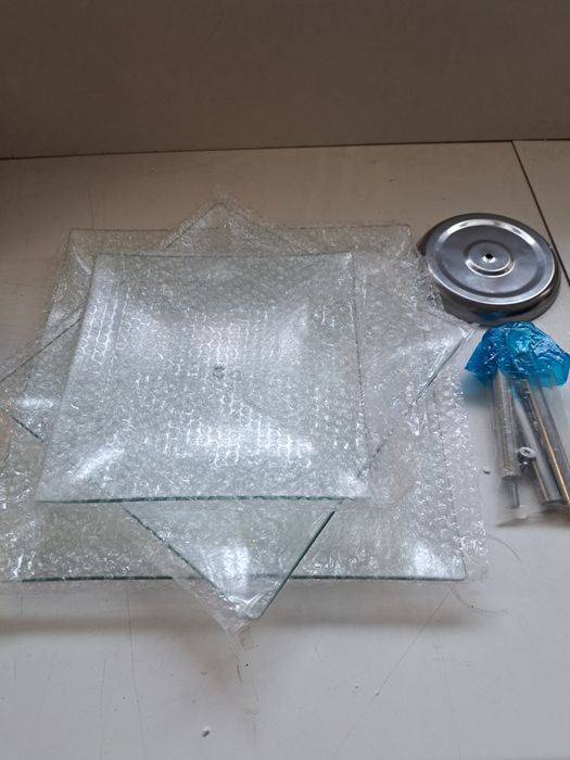 Trzy poziomowa szklana patera (etażer) na ciasto ,owoce