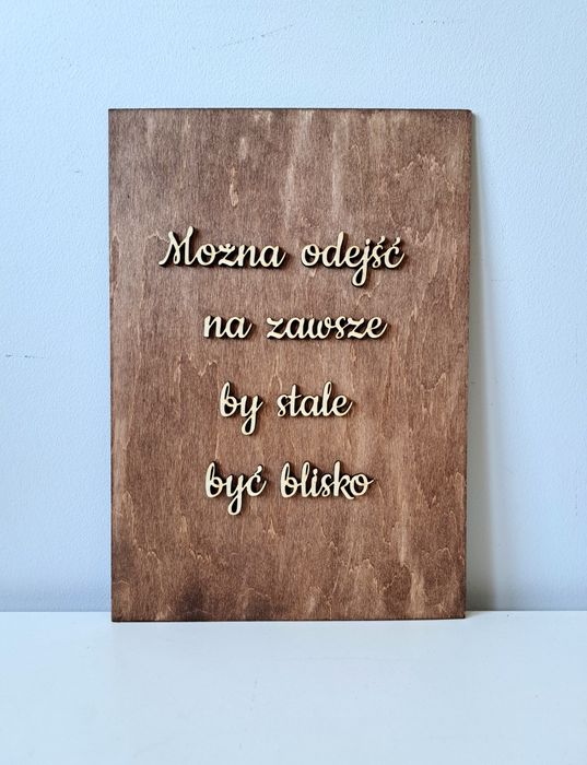 Tabliczka wspomnień ta świeca ślub dąb rustykalny