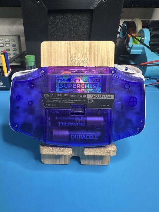 Gameboy Advance Clear Sapphire IPS