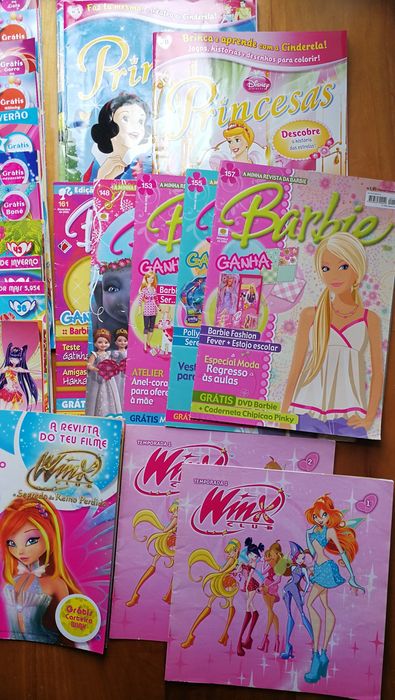 Revistas Winx, Barbie, Princesas