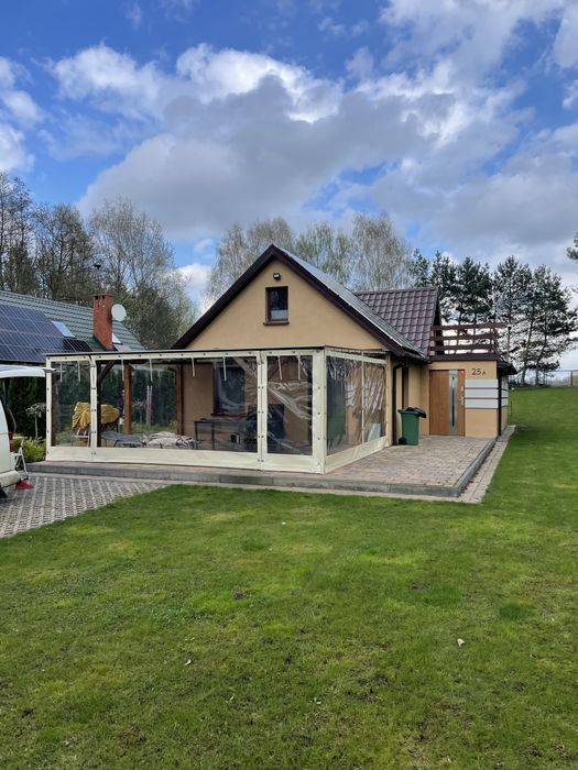 Osłona na taras altanu zasłona