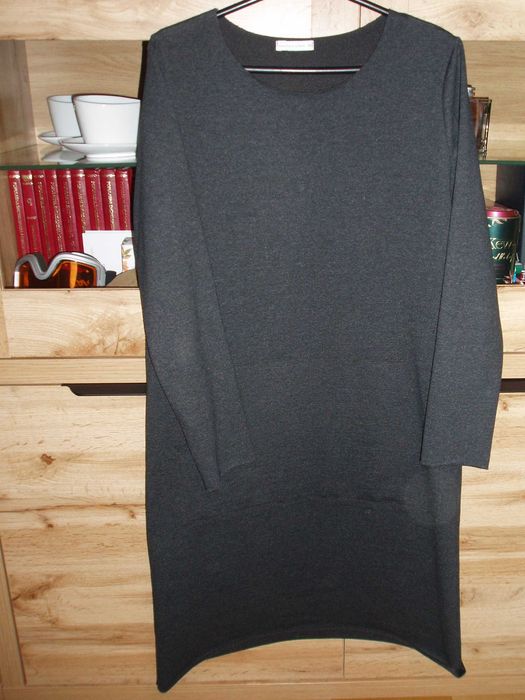 MAKADAMIA prosta dresowa sukienka r. 38