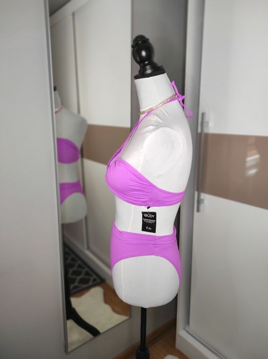 Bikini z wysokim stanem góra klepsydra wycięty brazilian sexy